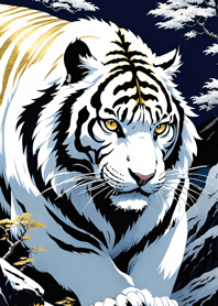 Tigre Branco ao Luar jmF5R