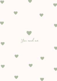 pattern heart =creamygreen=