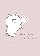 Girly Bear Matte Pink Line Theme Line Store