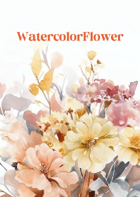 Watercolor Dry Flower -PINK-2