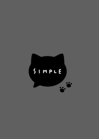ねこシンプル。黒