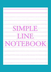 SIMPLE PINK LINE NOTEBOOK-VIRIDIAN