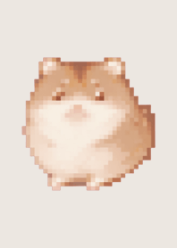 Hamster Pixel Art Theme  Beige 01