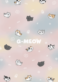 Q-meow2 / water color mist pink