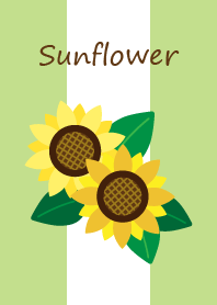 sunflower on green for Japan