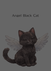 Angel Black Cat01 on black