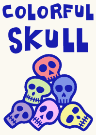 カラフル スカル.