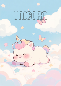 Pretty Unicorn In Sky Theme