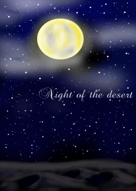 Night of desert.