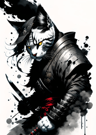 水墨猫武士 B9975b
