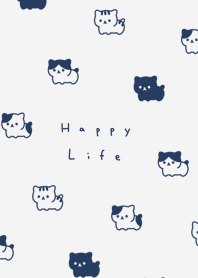 可喵喵小貓 / gray navy.