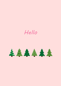 極簡約˙聖誕樹(粉紅色)
