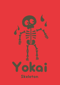 Yokai skeleton Signal red