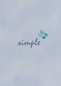 音符 水彩'暗藍色'