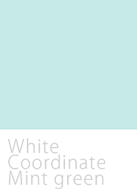 White Coordinate*Mint green