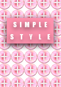 Simple style button red