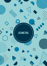 Geometric Powder Blue