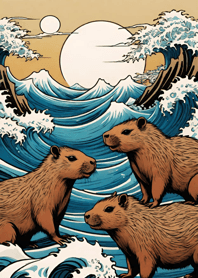 Ukiyo-e - Capybara 2F211a