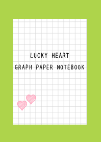 LUCKY HEART GRAPH PAPERj-GREEN-RED