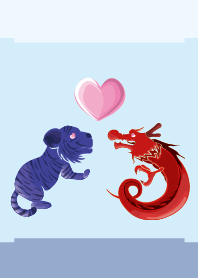 ekst blue (tiger) love red (dragon)