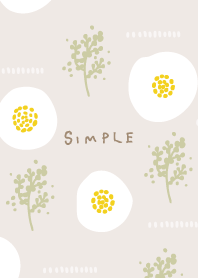 round flower and mimosa28 from Japan