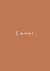 Camel. Loose lettering.