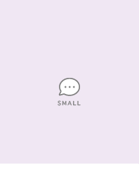 Small Button - White&Light Purple