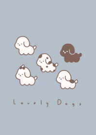 หมาตัวเล็ก /blue beige