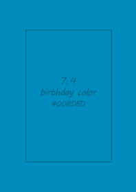 birthday color - July 4