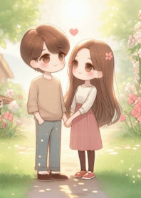 คู่รัก น่ารัก มินิมอล n.3