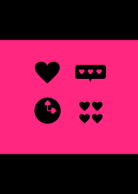 Flashy pink x Black
