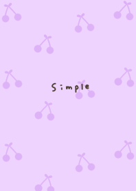 Purple-colored cherry pattern.