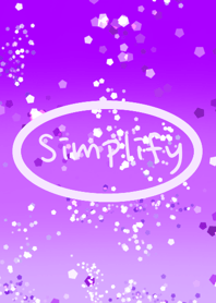 simplify sparkling purple glitter