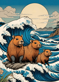 Ukiyo-e - Capybara B4E4C6
