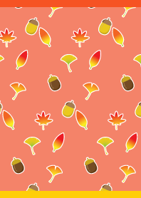 Autumn Items on red & yellow