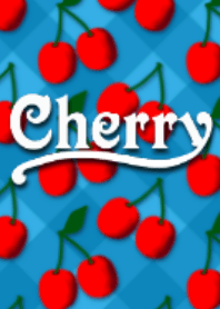 Rockabilly cherry / blue check