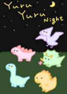 Loose postcard dinosaur(Night version)