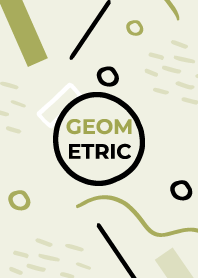Scribble Geometric Olive Green