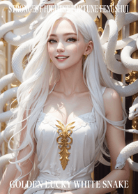 Golden White Snake of Luck 35