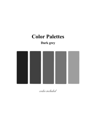 Color Palettes Dark Grey