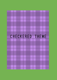 DUSTY PURPLE CHECKERED THEME/GREEN/YEL