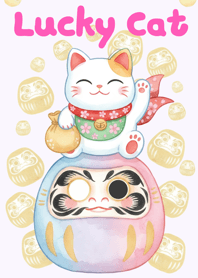 Lucky Cat & Daruma