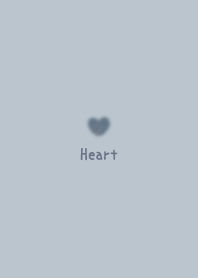 Watercolor Heart *Dullness Blue*