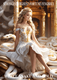 White snake and gold  Lucky 21
