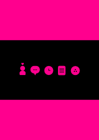 シンプル ハート＠冬特集（black pink)V.44