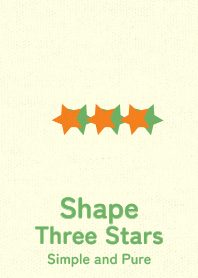 Shape Three Stars  Nastachium orange
