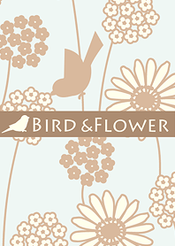 鳥和花/米色 19.v2
