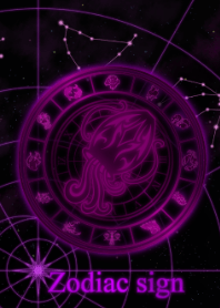 水瓶座星图紫色2