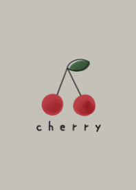 Dull beige and cherry