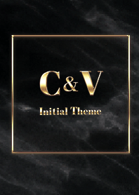[ C&V ]  Initial Theme Gold Black